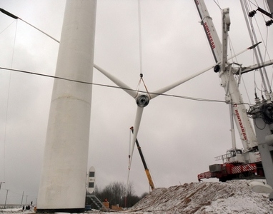 Строительство ветроэнергетического парка в районе н.п.Грабники Новогрудского района