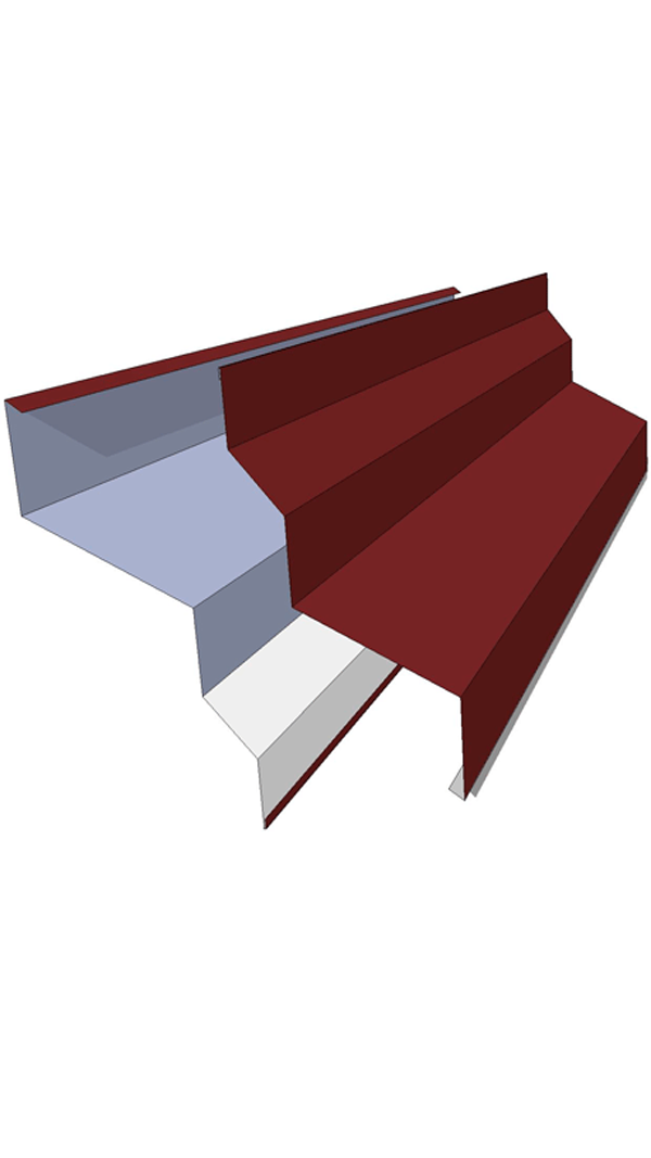 Нащельник карниза для сэндвич панелей кровельных