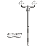 Опора освещения торшерная OM-3