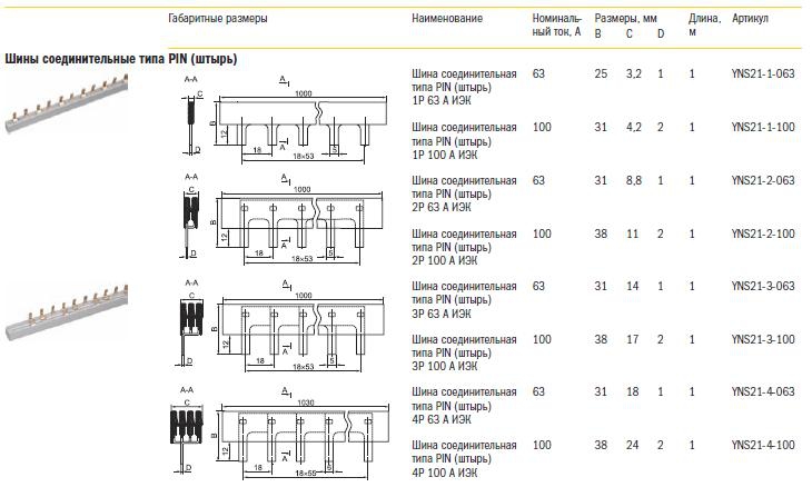 Тип 4 21. Шина соединительная типа Pin (штырь) 3ф. Шина 2п типа Pin IEK yns21-2-063. Соединительная шина IEK типа Pin,. Шины соединительные типа Pi№ (штырь) однорядные.