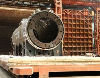 "Атомэнергомаш" завершил сварку полукорпуса реактора для второго энергоблока Белорусской АЭС