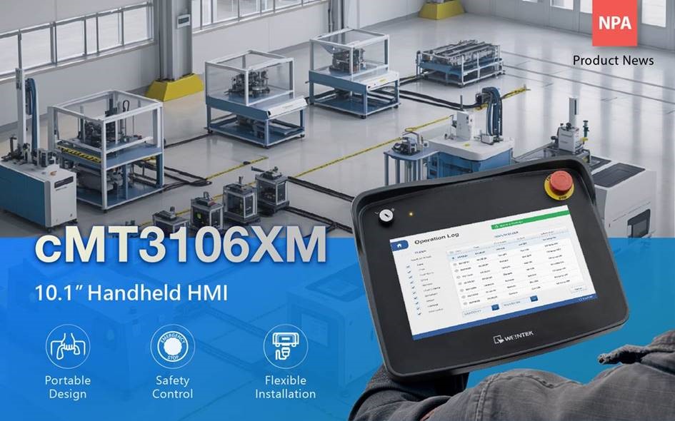 ООО «ПЛК-СИСТЕМЫ», официальный дистрибьютор и сервисный центр оборудования Weintek Labs., Inc. в Республике Беларусь, представляет cMT3106XM — 10,1-дюймовый портативный HMI