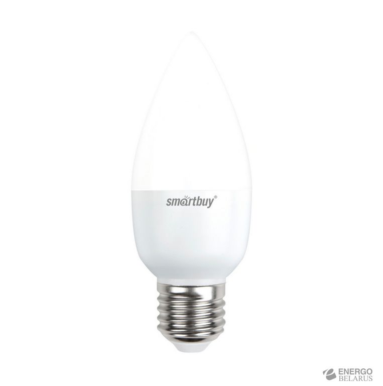 Лампа светодиодная (LED) Smartbuy-C37-07W/3000/E27