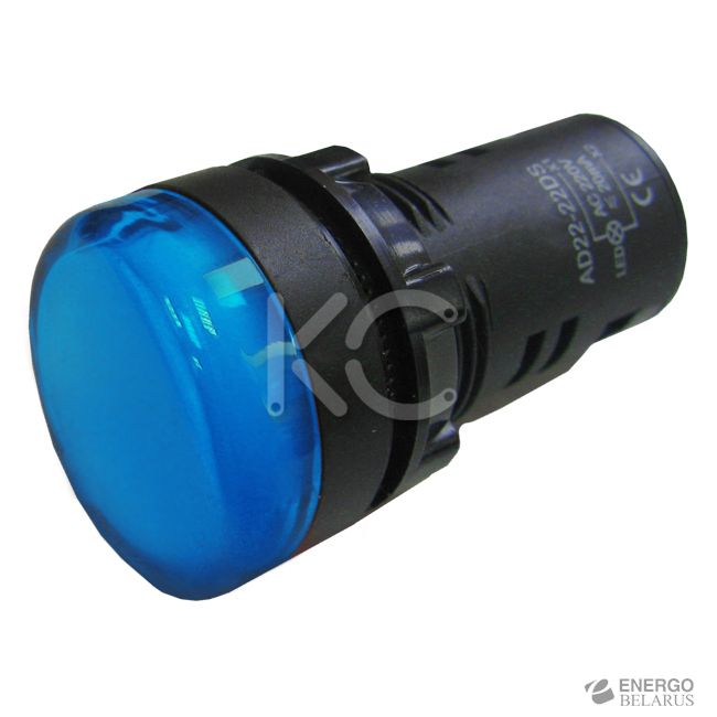 Лампа светосигнальная AD22-22DS синяя 220V