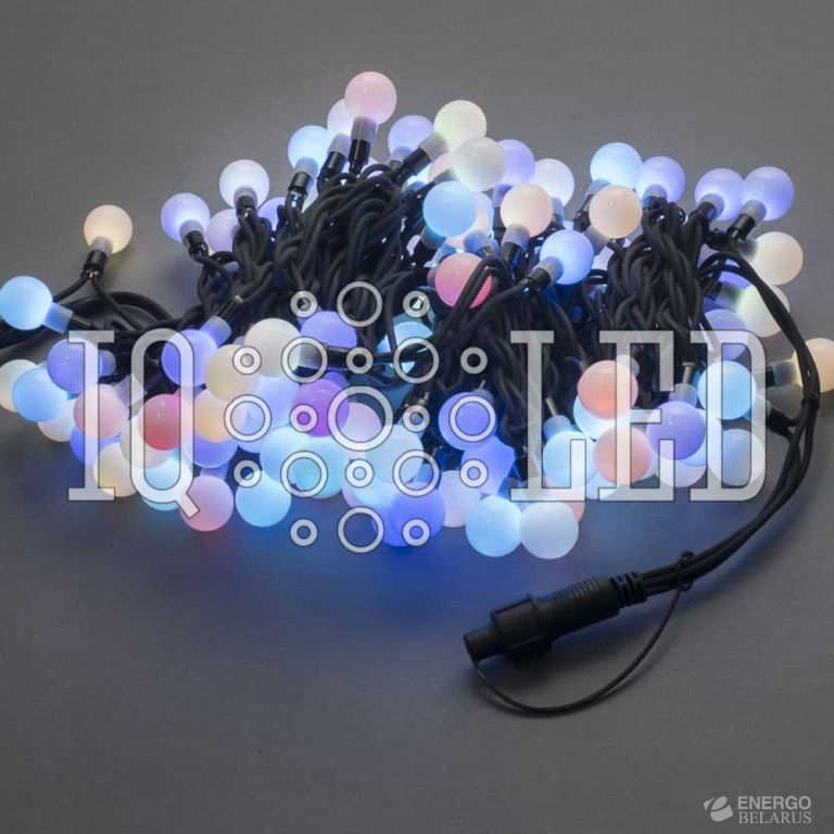 Гирлянда с насадками 10M, 25MM, 240V, быстрая смена 8-ми цветов (без силового шнура)