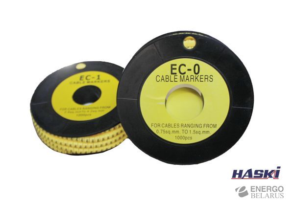 Маркер кабельный МКО EC-0 2.(0,75-1,5мм2) HASKI