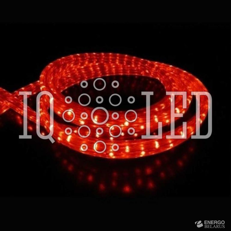 Дюралайт плоский 3W 100M 240V красный, 11*18 (2м)