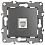 Розетка телефонная 12-3105-12 ЭРА RJ11, IP20, Эра12, графит (10/100/2500)