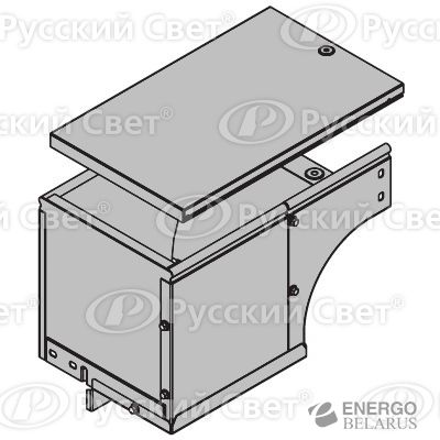 Угол для лотка верт. внеш. CDSD90 прав. осн. 100 ДКС 37002