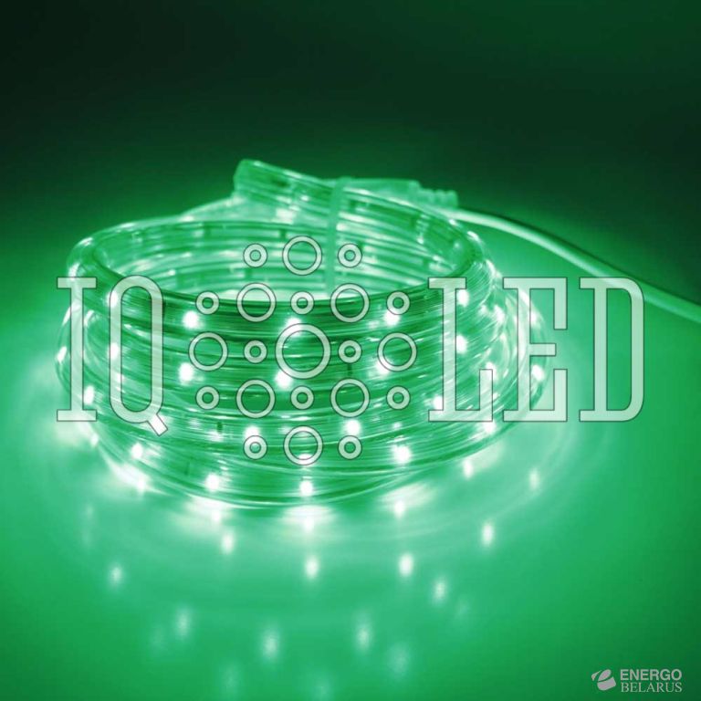 Дюралайт круглый 13MM 240V зеленый, 2М, 2.77CM, 100M, 2.1W