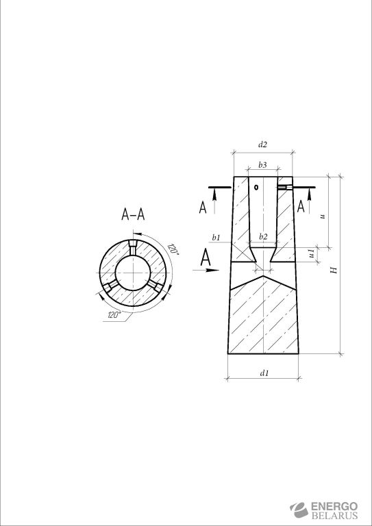 Фундамент бетонный БФ-3