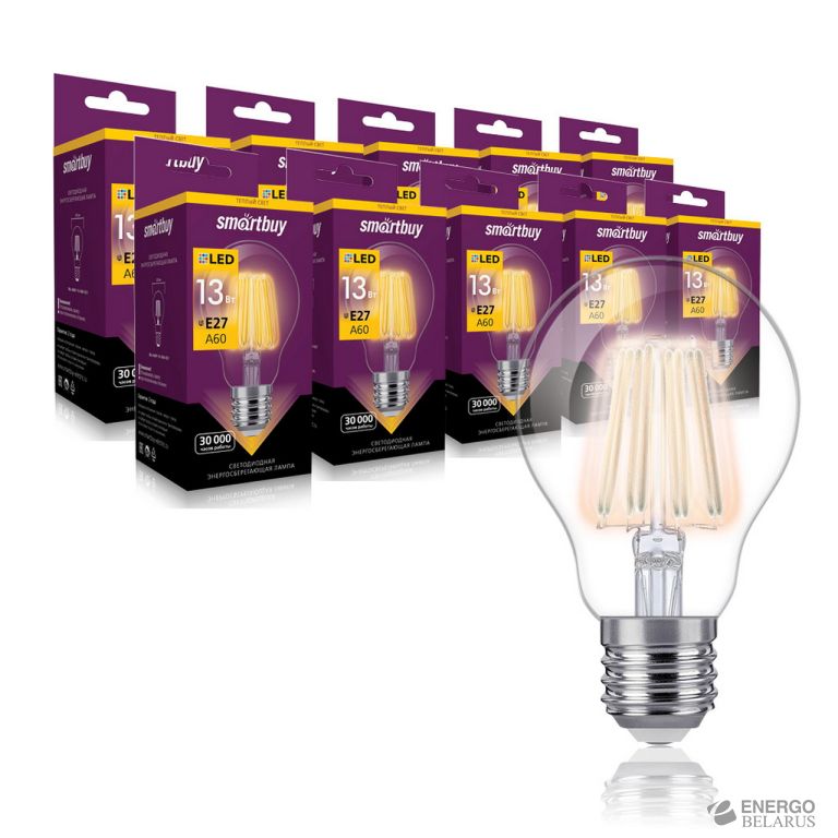 Лампа светодиодная (LED) FIL Smartbuy