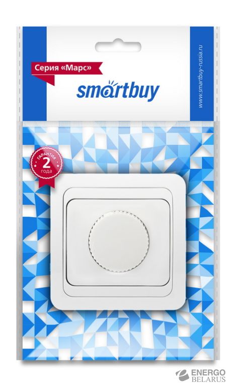 Светорегулятор 600W 220В белый "Марс", Smartbuy