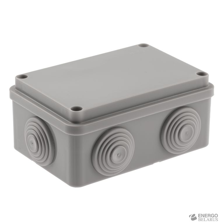 Распаячная коробка ЭРА  KORv-120-80-50-6g открытой установки на винтах 6 гермовводов IP55