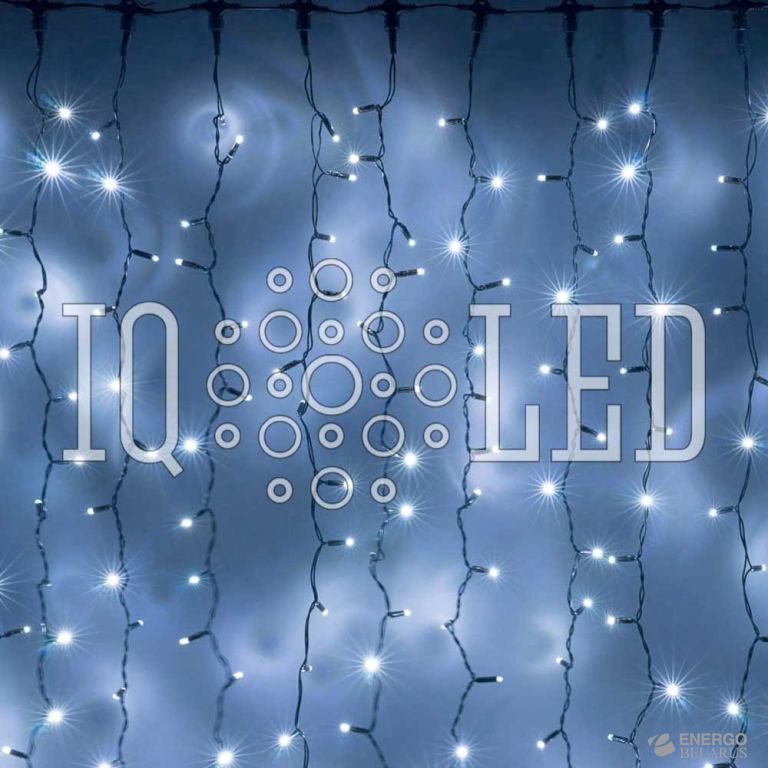 Дождь динамика 6M, 230V (белые светод/черный)