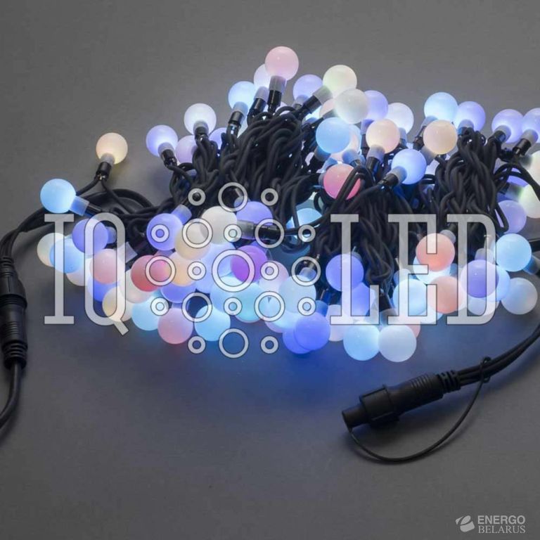 Гирлянда с насадками 15M, 25MM, 240V, медленная смена 8-ми цветов (без силового шнура)