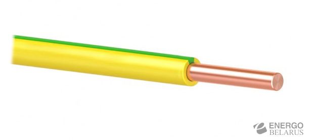 Провод ПУВ (ПВ1) жёлто-зелёный