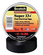 Scotch SUPER 33+ Лента электроизоляционная черная 19ммх20мх0,18мм