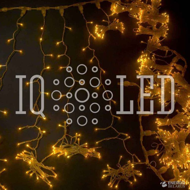 Дождь динамика 1,5M, 230V (желтые светод/золотой)