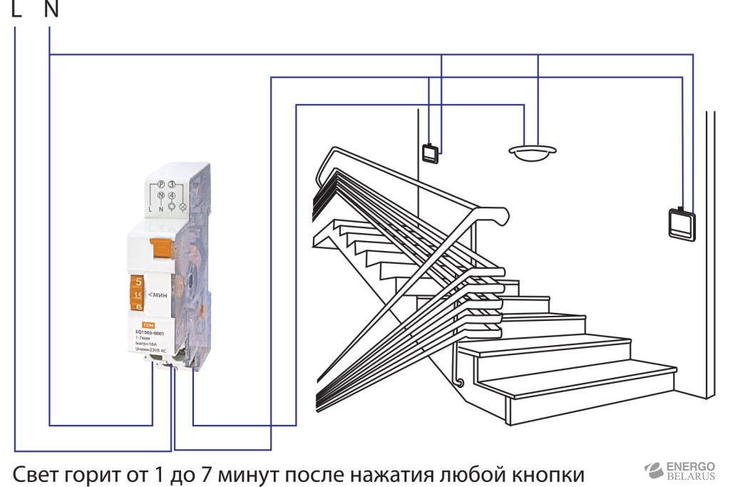 Таймер лестничный TDM серии ТЛ
