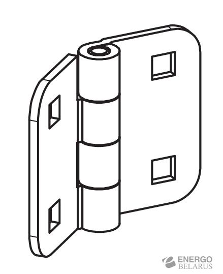 Петля накладная Essentra (Mesan) 499-6-2-1