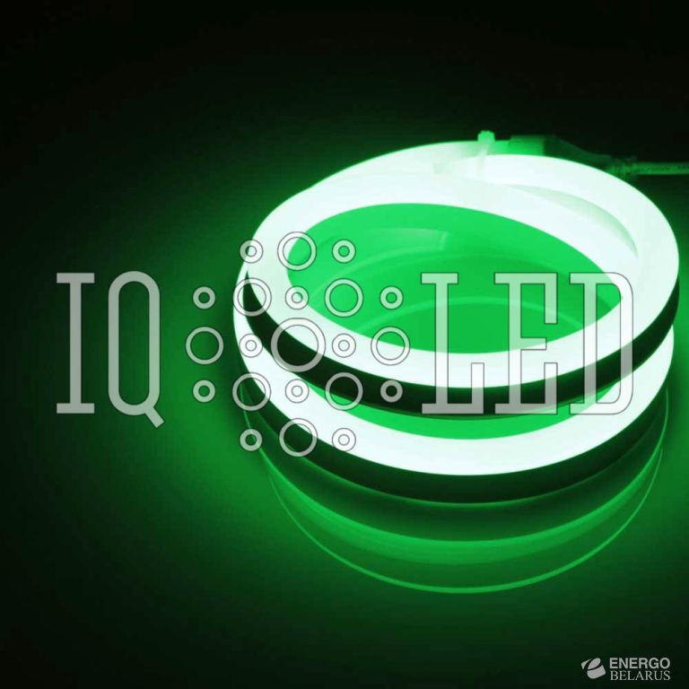 Неон SMD5050 220V, 120P, big size зеленый, 12х25мм, 1метр