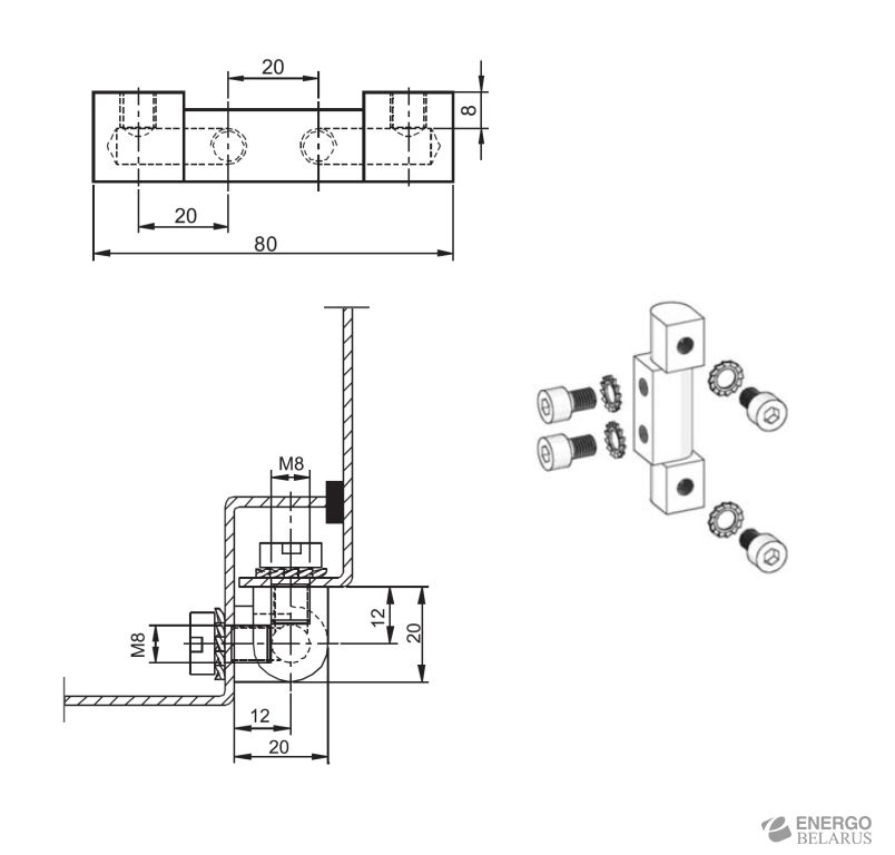Петля наружная Essentra (Mesan) 393-3-1