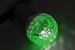 Лампа строб 411-124 E27, D50mm,  зеленая  NEON-NIGHT