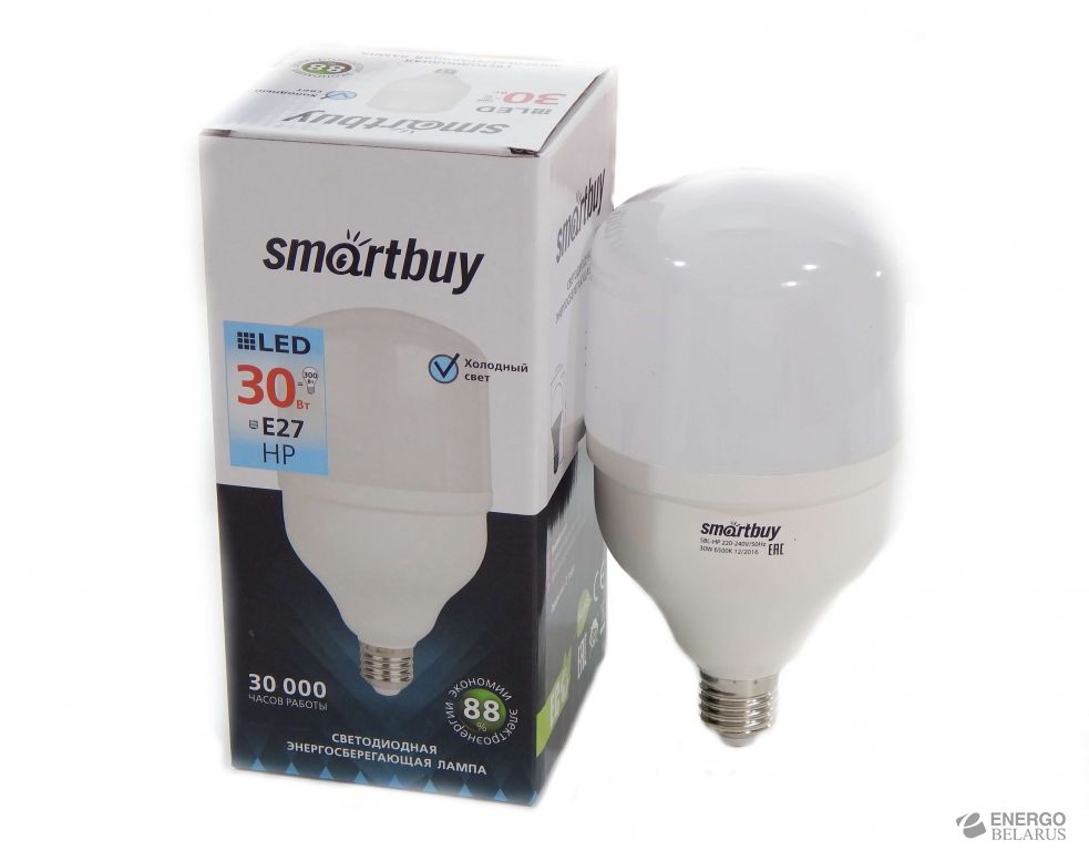   (LED) Smartbuy-HP-30W/4000/E27 (SBL-HP-30-4K-E27)