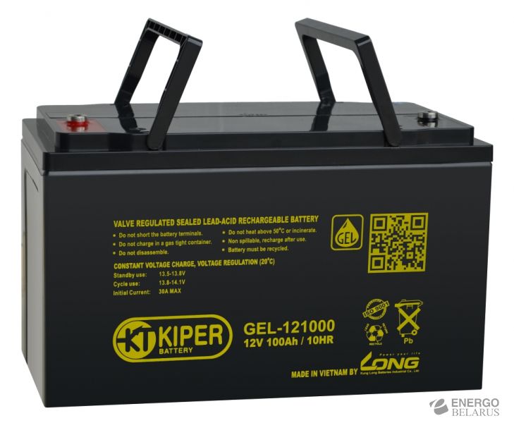 Аккумуляторная батарея гелевая Kiper GEL-121000 12V/100Ah