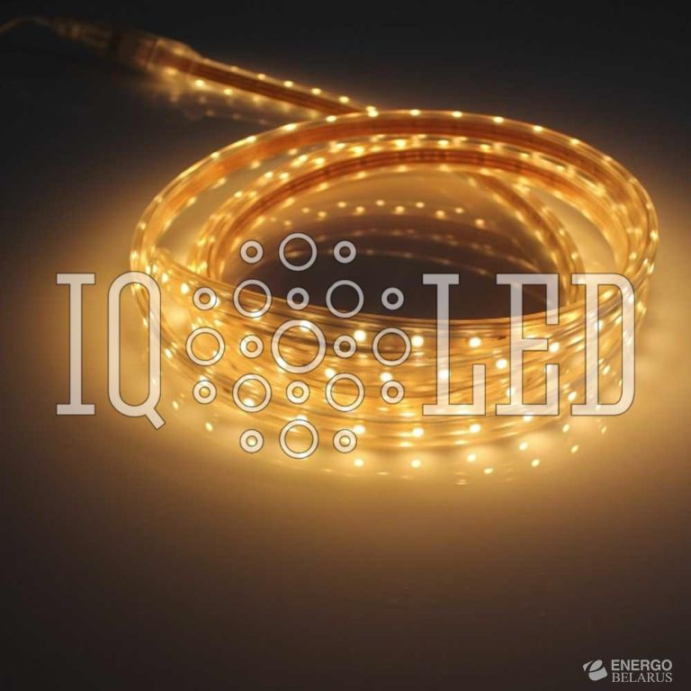 Лента 220В (тэйп-лайт) 100M, тёплый белый