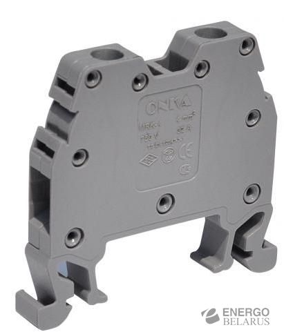 Клемма серая проходная закрытая, винтовые зажимы, 24A MRK 2,5/5,9mm