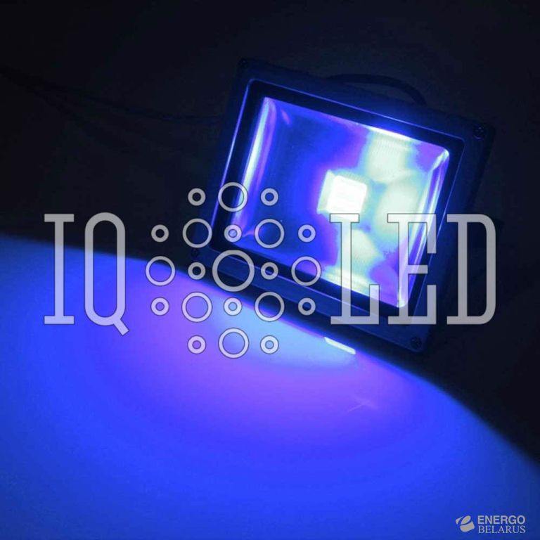 Прожектор синий, 10 Вт, 220V