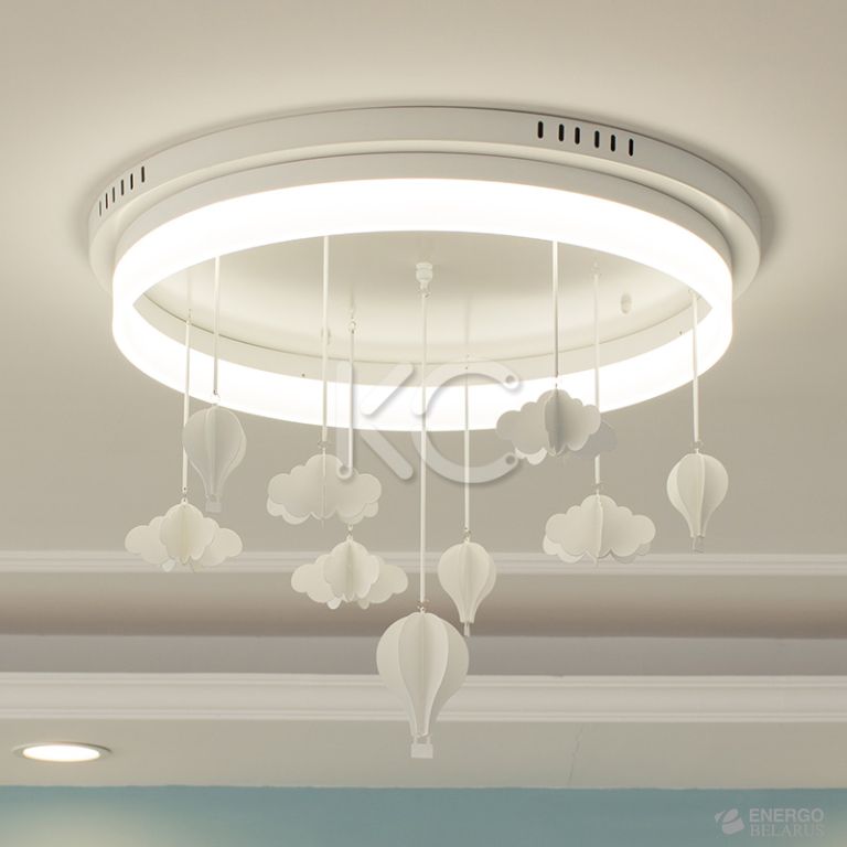 Светильник светодиодный потолочный Астерия MMD-LED D333-65см-37W, 4000K, белый, Home Light