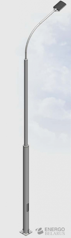 Опора металлическая консольная трубчатая прямостоечная ОМК-1-1-10.0