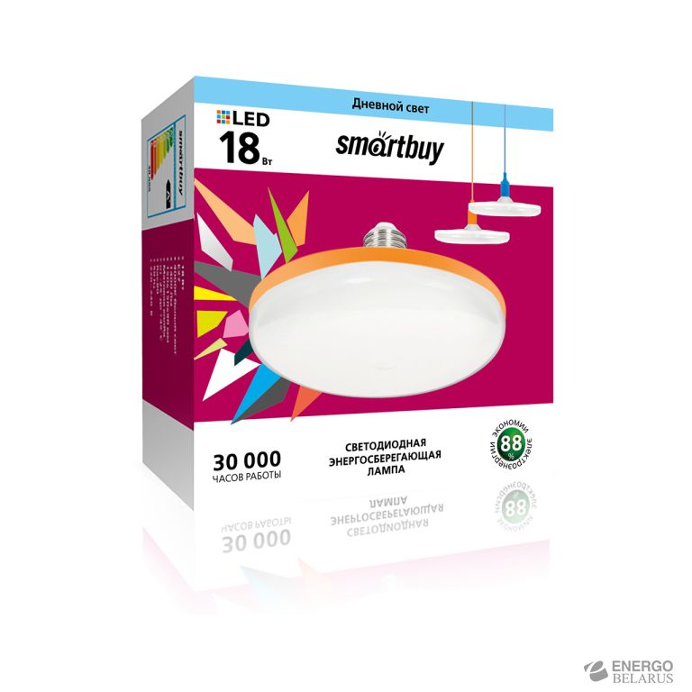 Лампа светодиодная (LED) Smartbuy-UFO-18W/4000/E27
