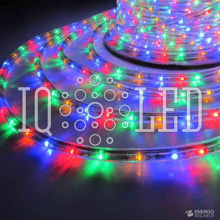 Дюралайт круглый 3W 50M 220V мульти, 13 мм, 2 метра