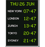 Табло мирового времени Wharton 4700E.05.x.S