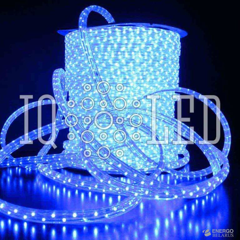 Дюралайт плоский 3W 100M 240V синий, 11*18 (2м)