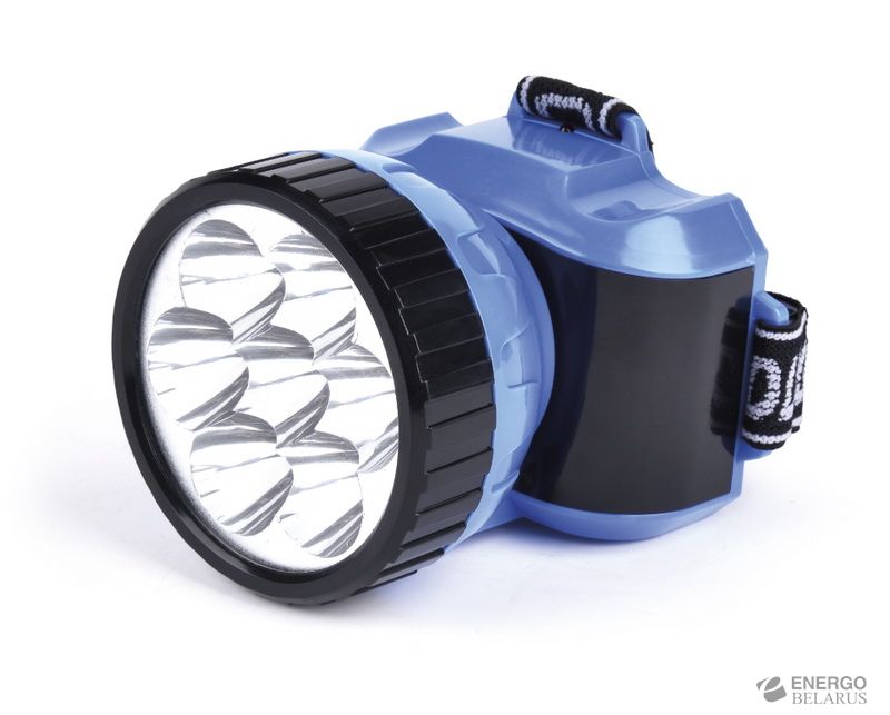 Аккумуляторный налобный фонарь Smartbuy 7 LED, синий