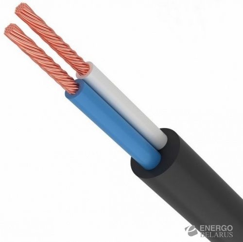 Провод ПВС 2х1,5 черный Поиск-1
