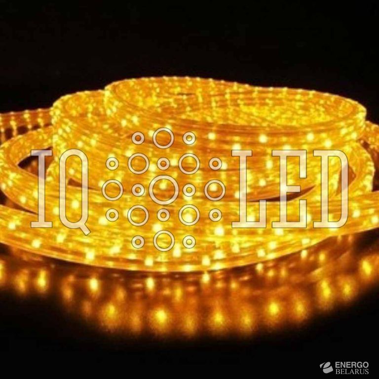 Дюралайт плоский 3W 100M 240V желтый, 11*18 (2м)