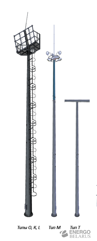 Мачта прожекторная типа МП