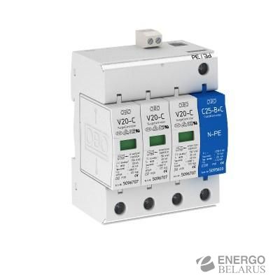 Разрядник для защиты от перенапряжений 3-полюсный +NPE