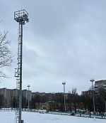 Мачта прожекторная с площадкой и лестницами Тип L