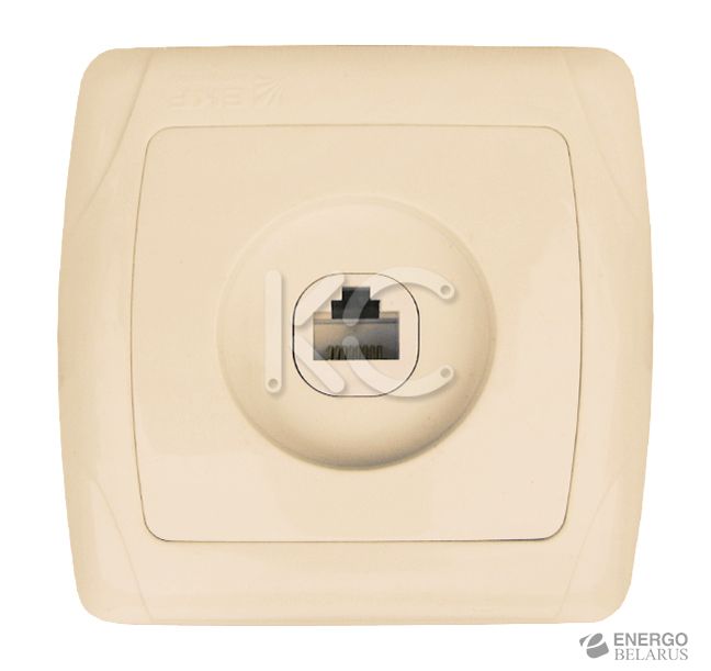 Розетка 1-м Phone Мадрид беж. EKF