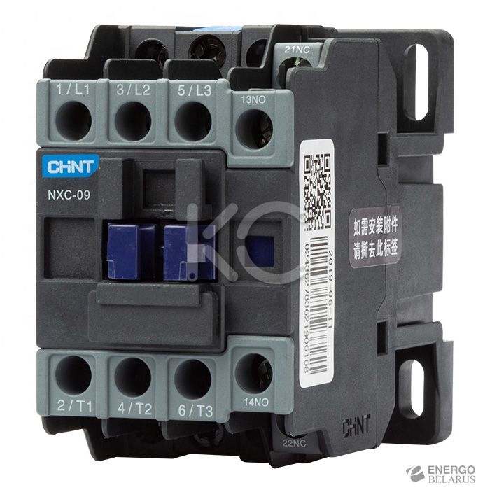 Контактор NXC-09 9A 220В/АС3 1НО+1НЗ 50Гц (CHINT)