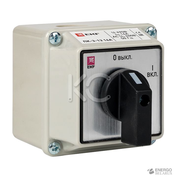 Переключатель кулачковый ПК-3-13 16А 3P ВКЛ-ВЫКЛ IP54 EKF PROxima