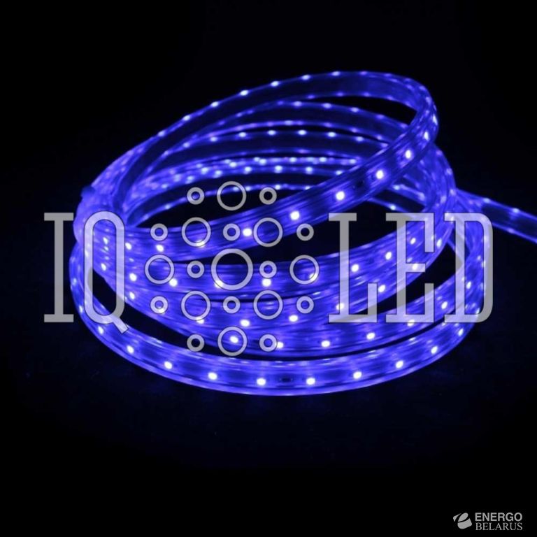 Лента 220В (тэйп-лайт) 8*14mm синий