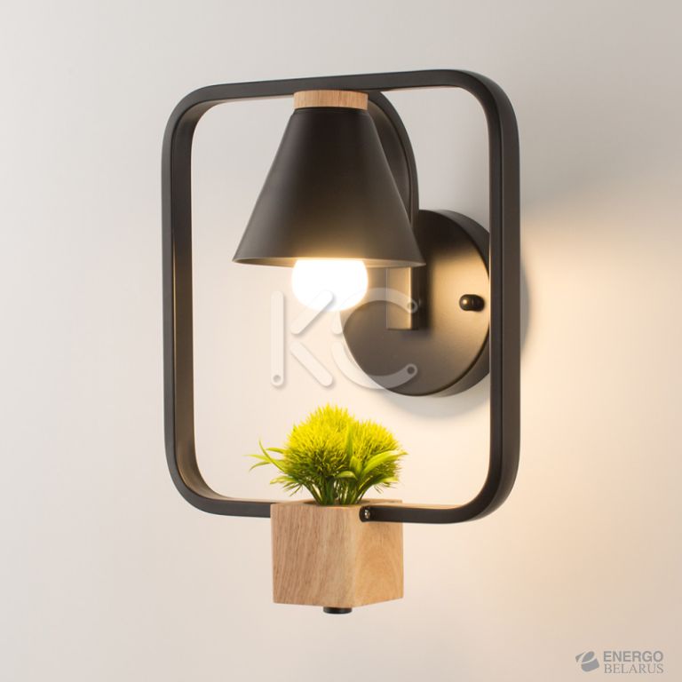 Светильник светодиодный настенный Астерия MMD-LED B149-5-1xE27, черный, Home Light